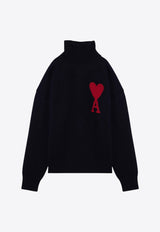 Ami De Coeur Intarsia Knit Turtleneck Sweater