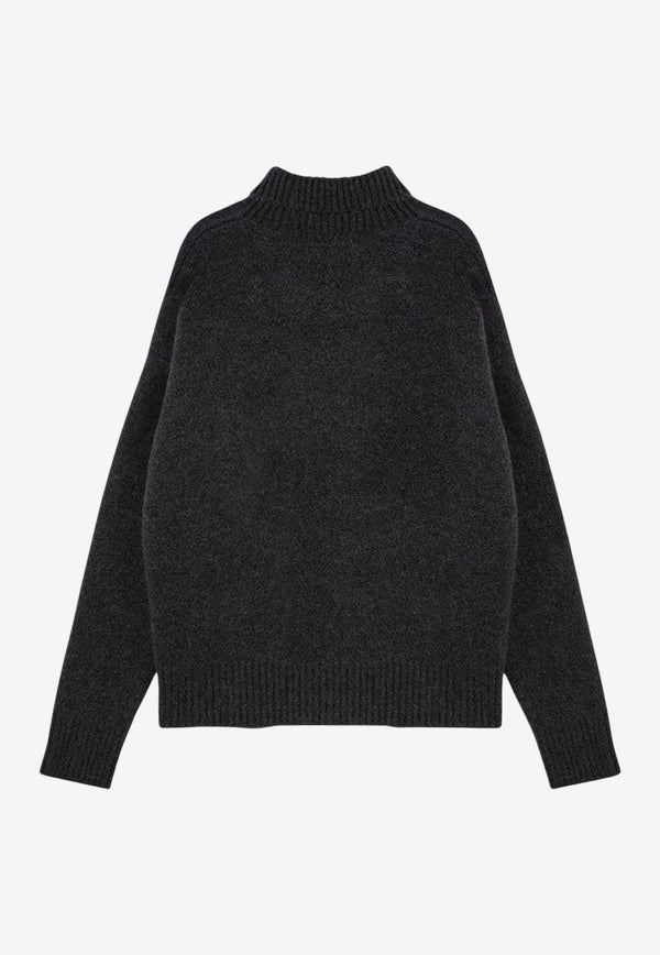 Ami De Coeur Intarsia Knit Turtleneck Sweater