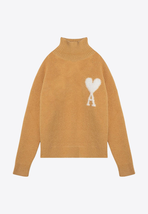 Ami De Coeur Intarsia Knit Turtleneck Sweater