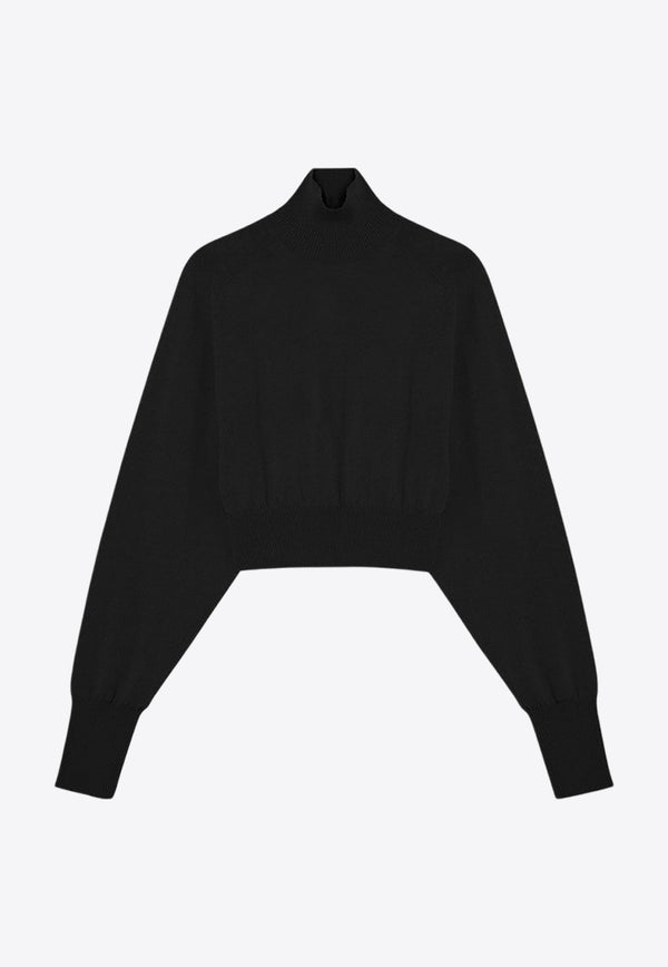 Ululato Turtleneck Cropped Wool Sweater