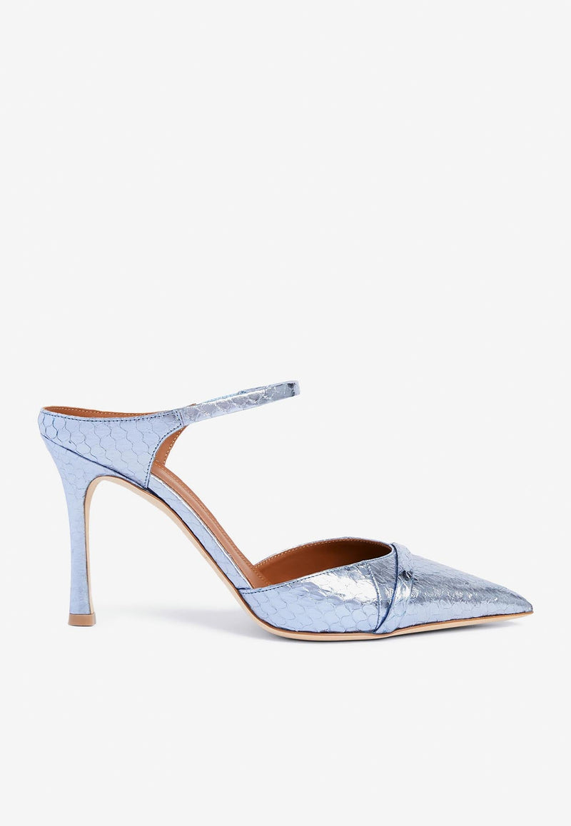 Uma 90 Double Strap Leather Mules