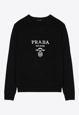 Logo Intarsia Wool and Cashmere Sweater