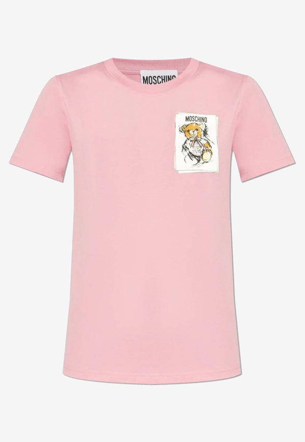 Teddy Bear Logo Short-Sleeved T-shirt