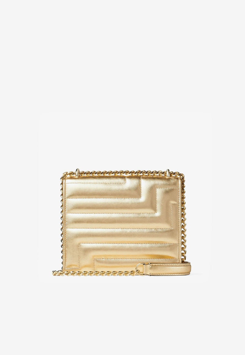 Varenne Metallic Nappa Leather Shoulder Bag