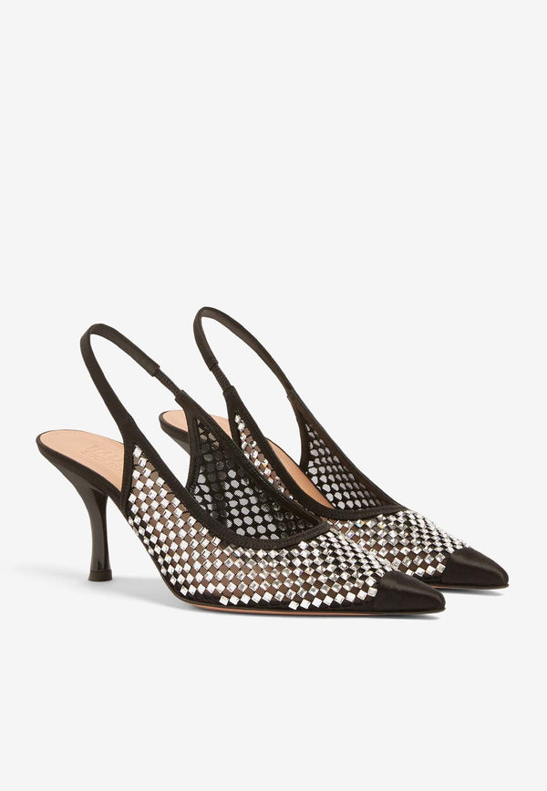 Vesper 70 Crystal-Embellished Pumps