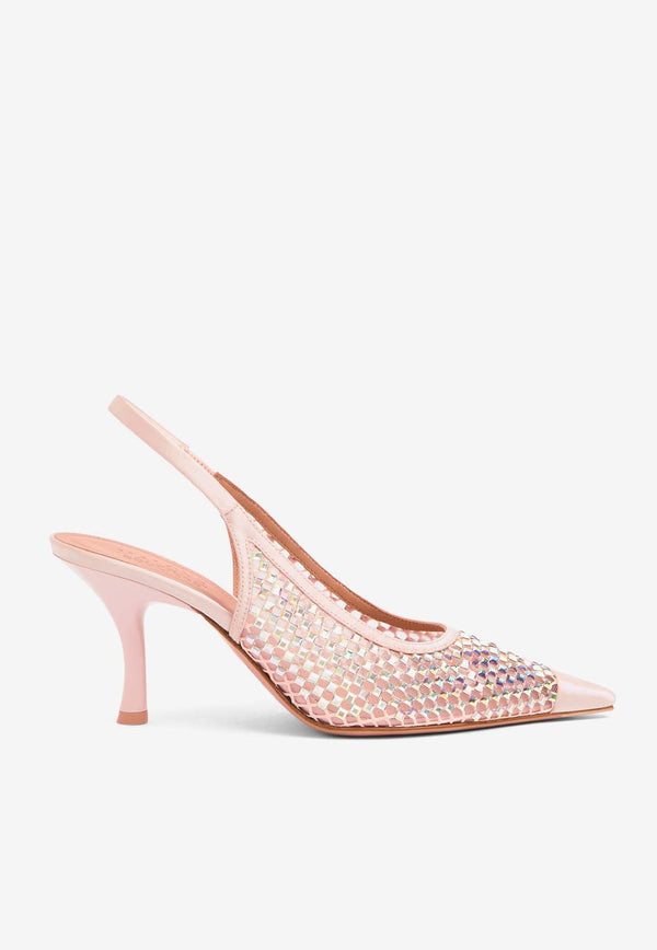 Vesper 70 Crystal-Embellished Pumps