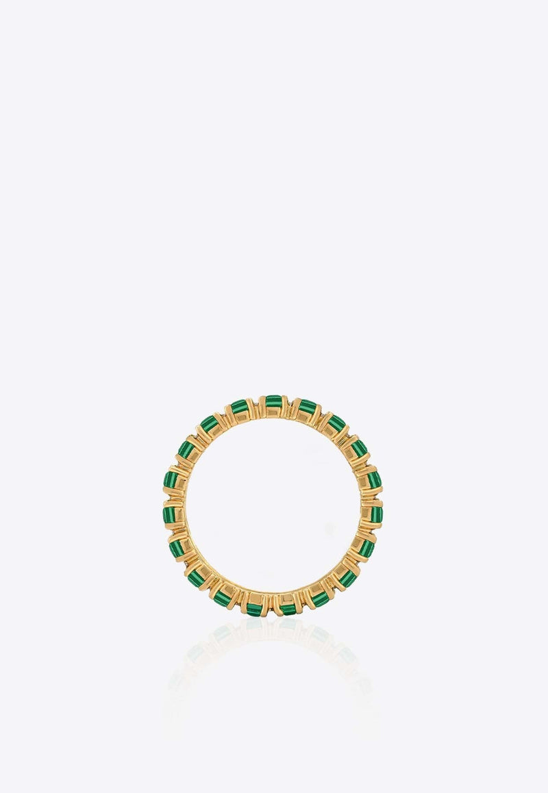 Yellow Gold, Diamonds and Emerald Ring