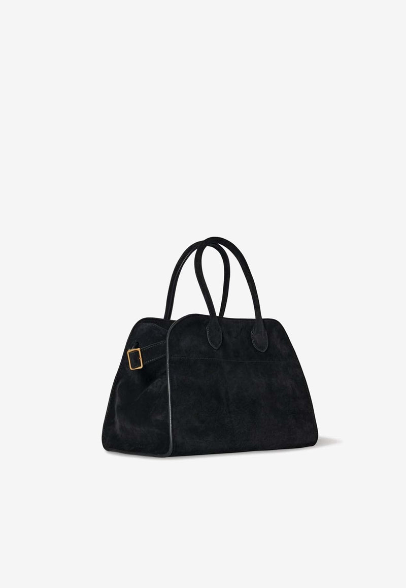 Soft Margaux 10 Top Handle Bag in Suede