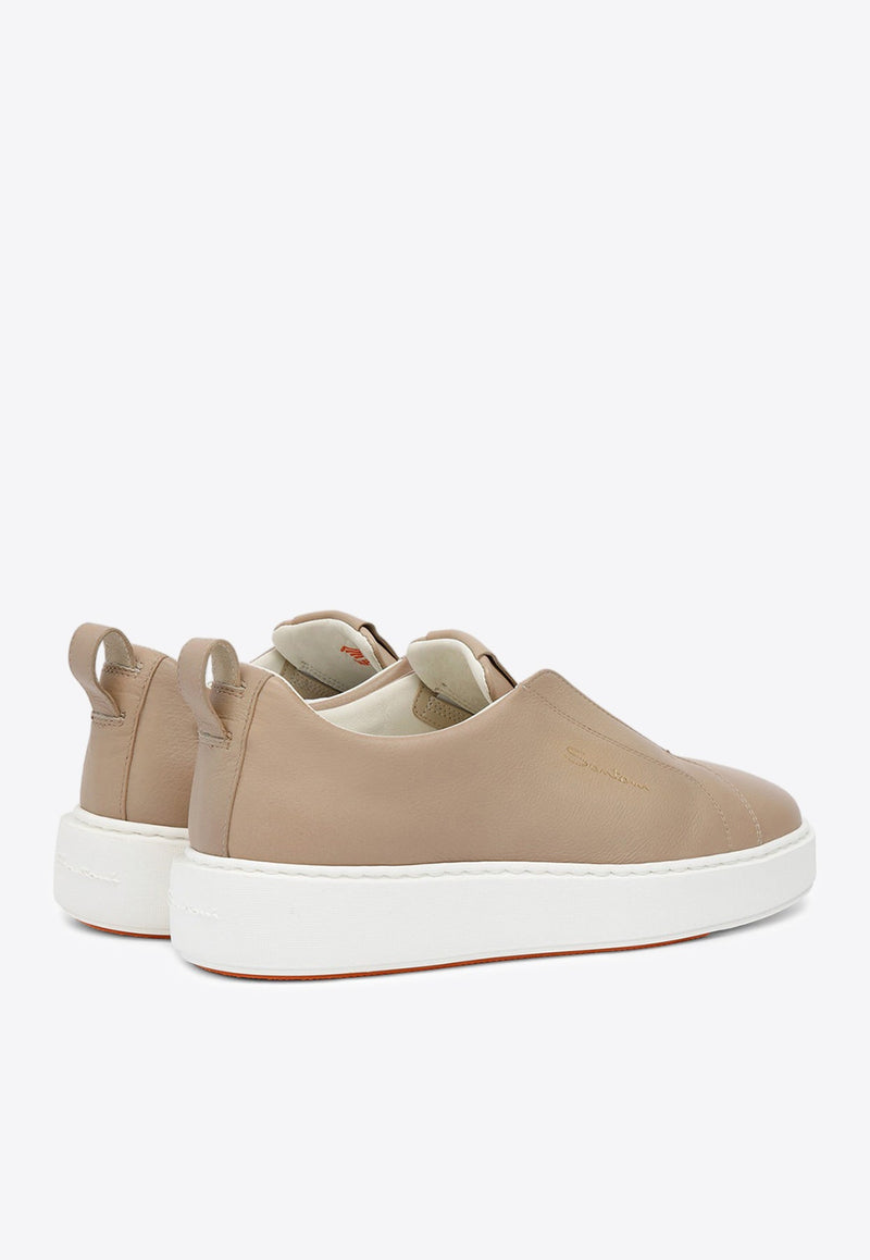 Leather Slip-On Sneakers