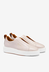 Slip-On Leather Sneakers