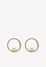 Crystal-Embellished Logo Ear Cuffs