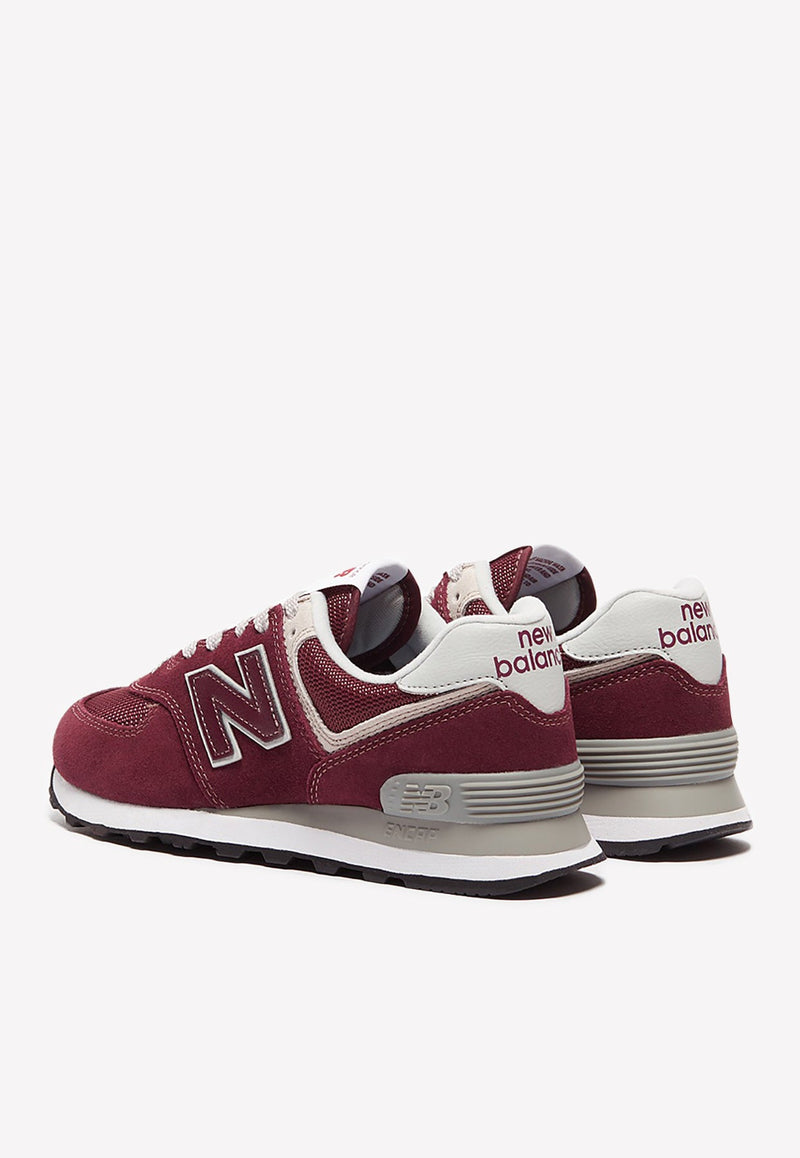 574v3 Low-Top Sneakers in Burgundy