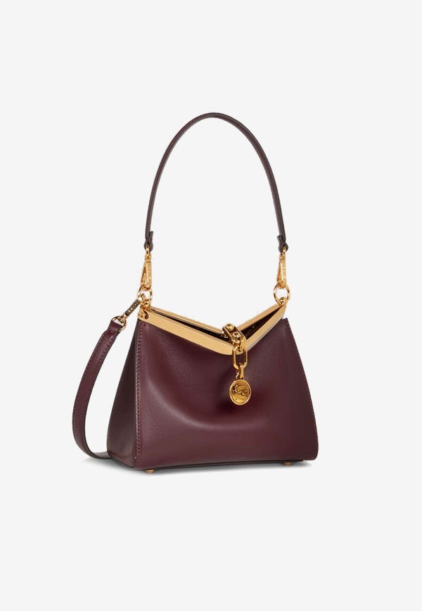 Mini Vela Calf Leather Shoulder Bag