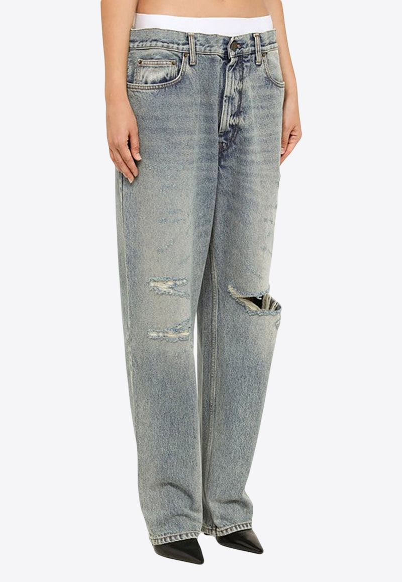 Jane Low-Rise Washed Jeans