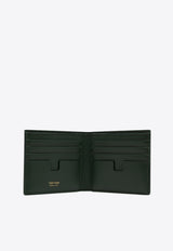 Logo Croc-Embossed Leather Wallet