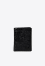 Embossed Leather Bi-Fold Cardholder