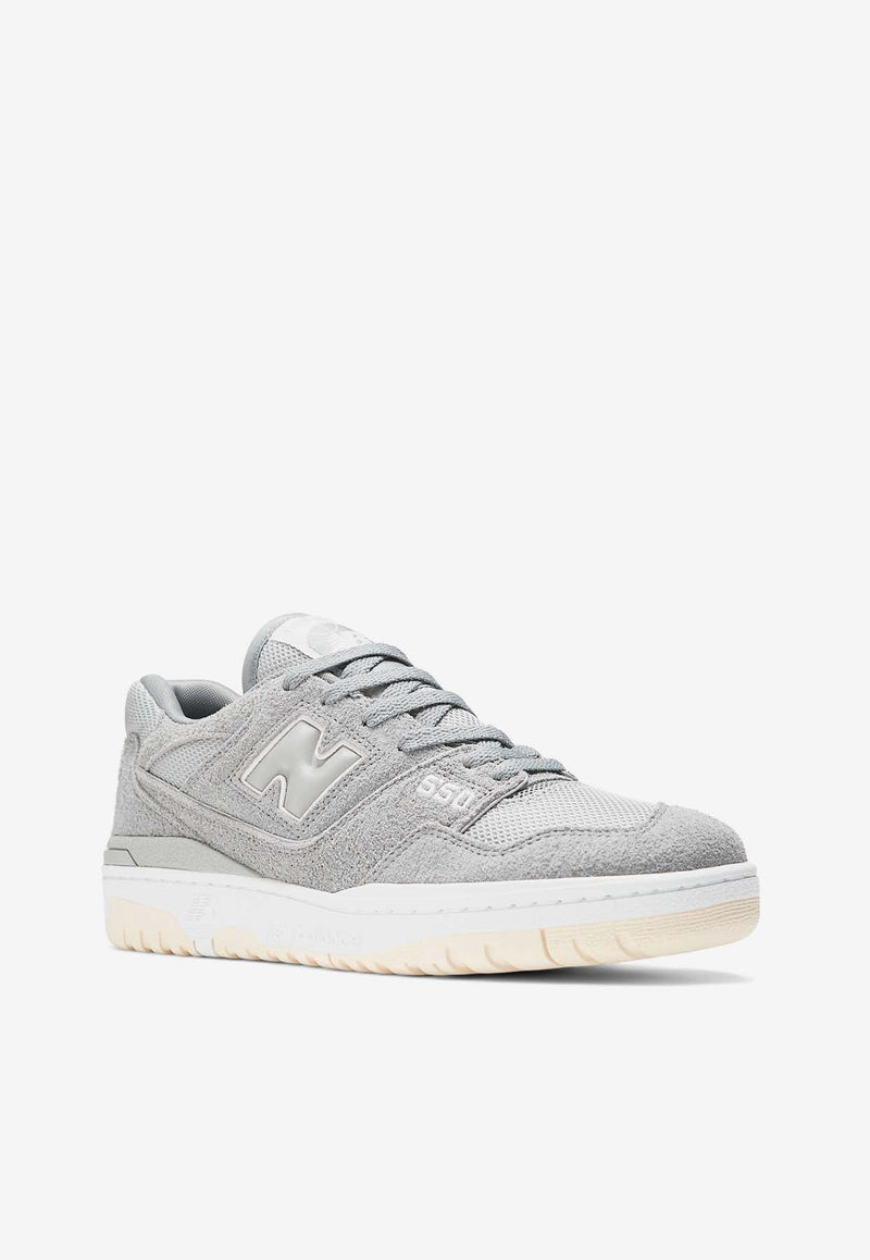 550 Low-Top Sneakers in Slate Gray Suede