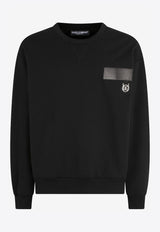 Logo Patch Cotton Sweatshirt