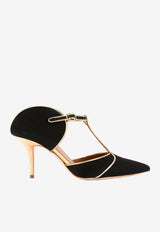 Imogen 70 Suede T-strap Mules