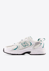 530 Low-Top Sneakers in White with Teal