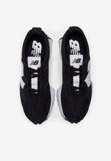 327 Low-Top Sneakers in Black with White