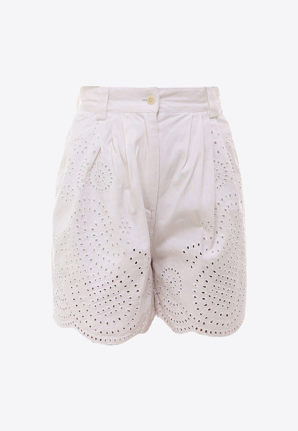 Broderie Anglaise Mini Shorts