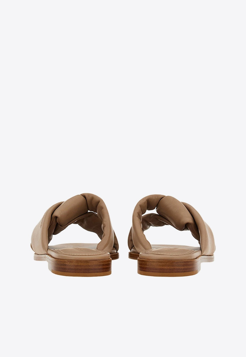 Alrai Origami Knot Slides in Nappa Leather