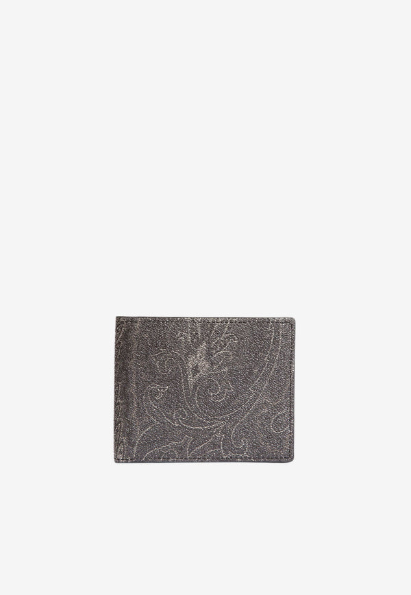 Paisley Jacquard Bi-Fold Wallet