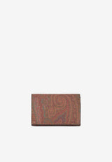 Paisley-Print Cardholder