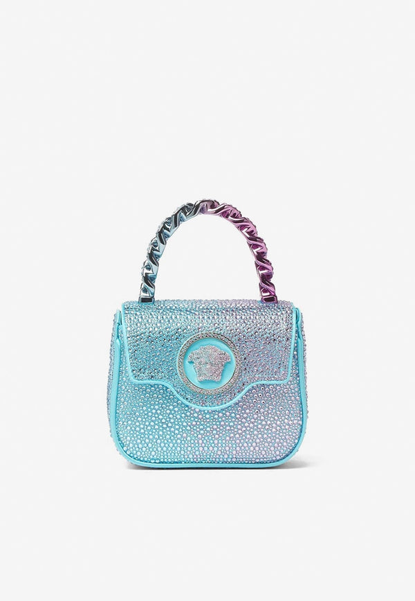 Mini La Medusa Crystal Embellished Top Handle Bag