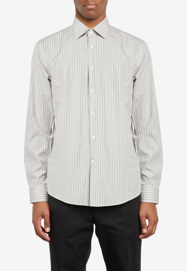 Gancini Button-Up Shirt