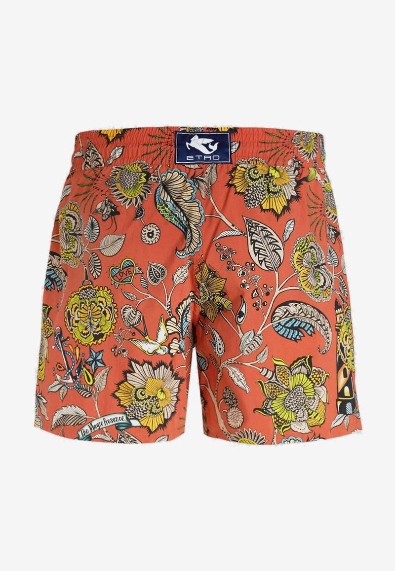 Tattoo Print Swim Shorts