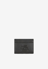 Logo Embossed Leather Cardholder