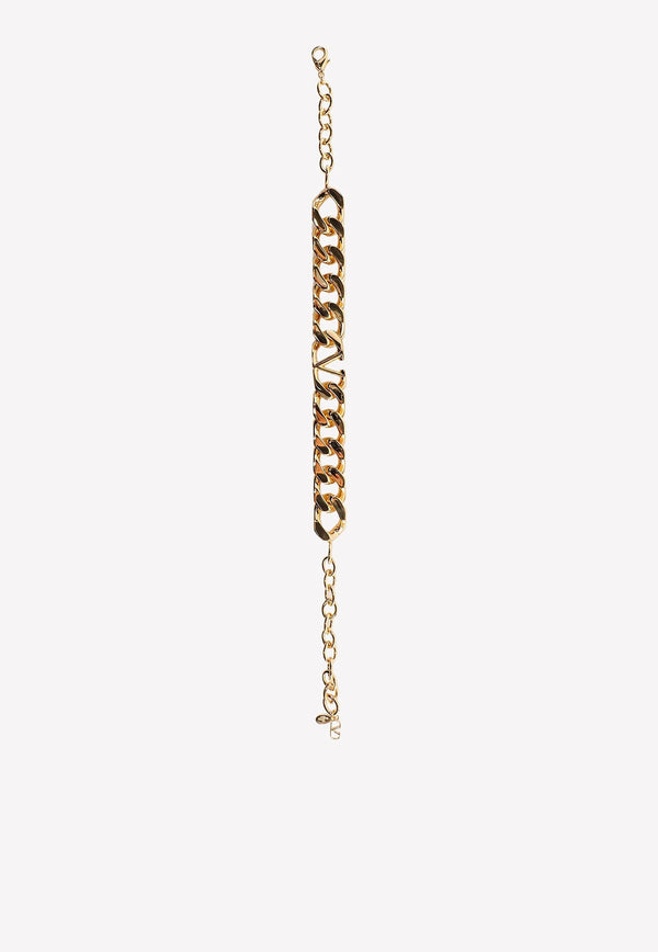 VLogo Chain Choker Necklace