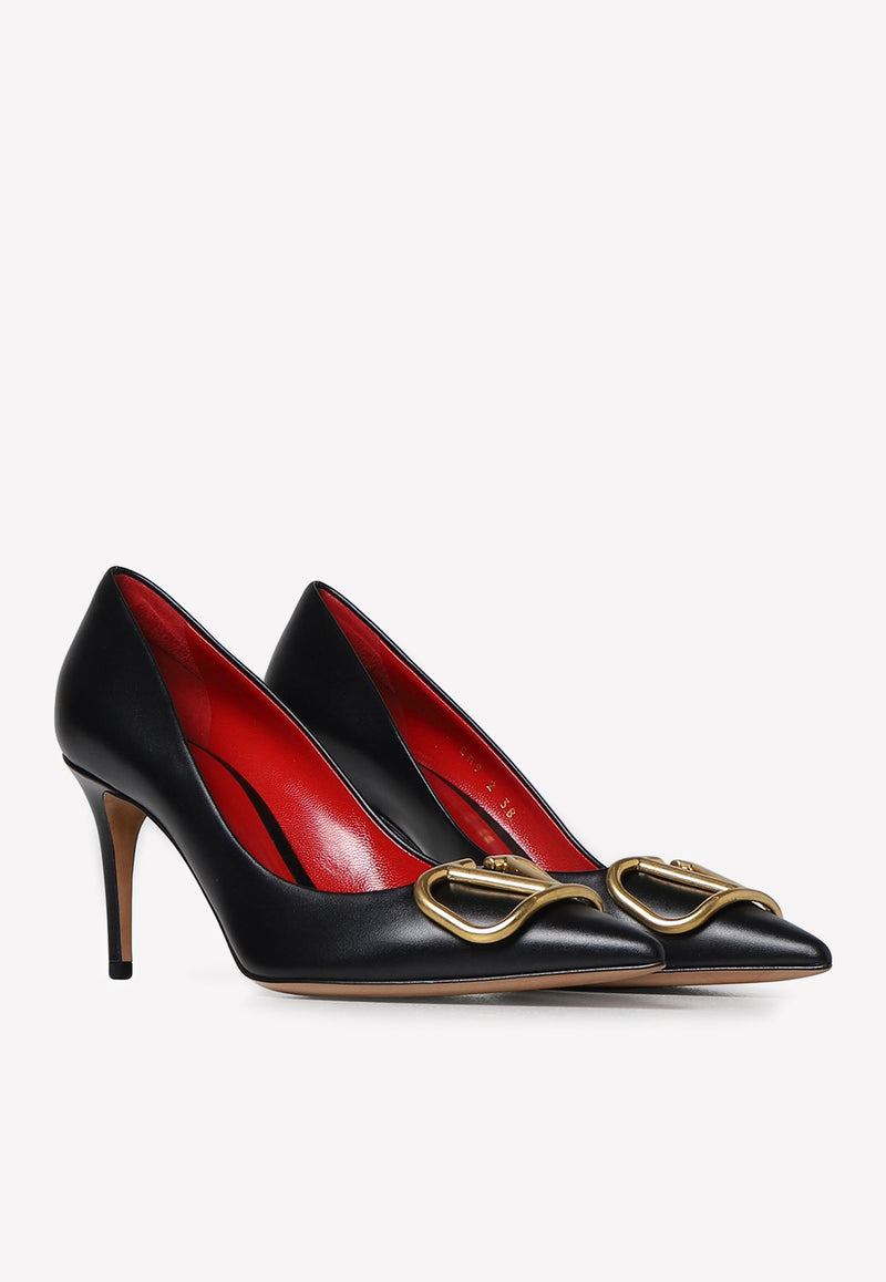 VLogo 80 Calf Leather Pumps