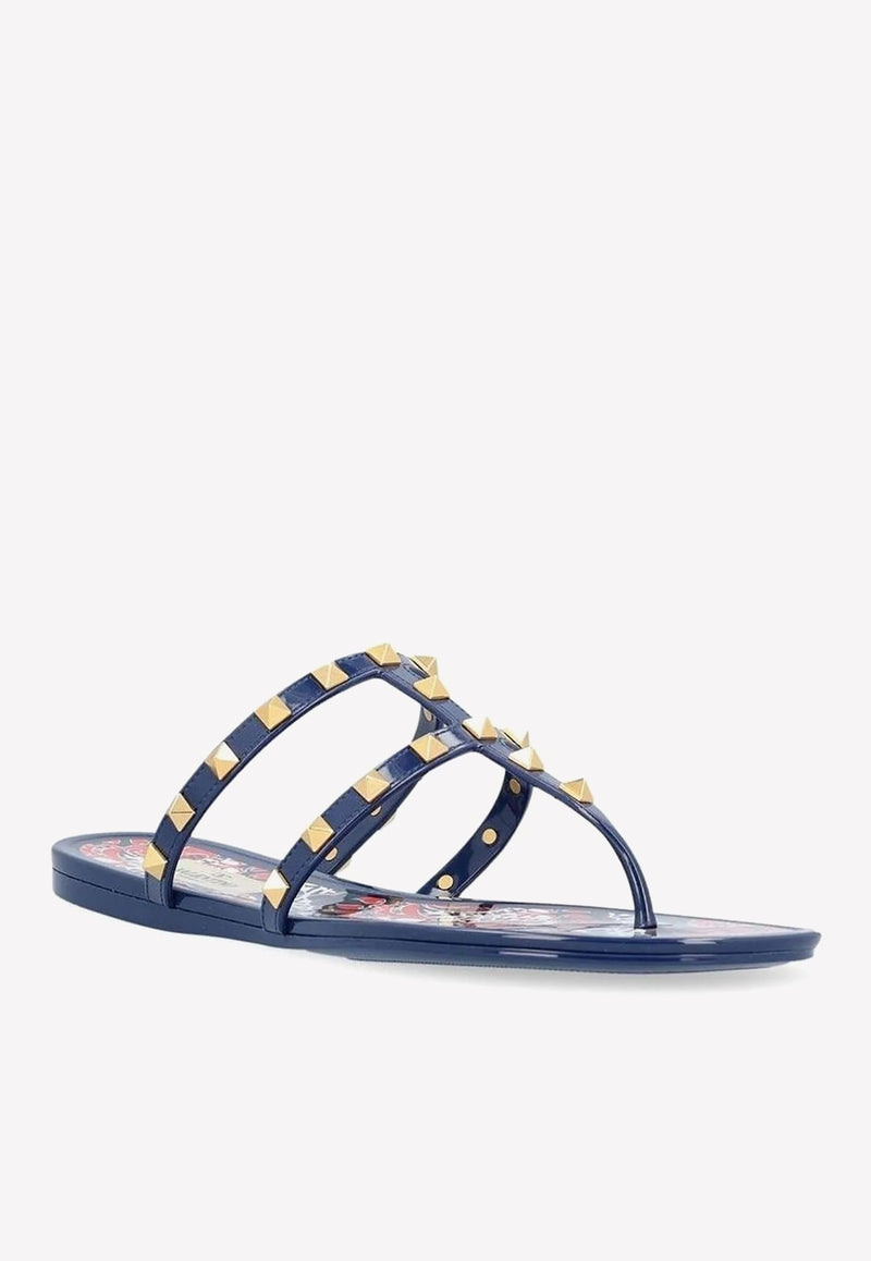 Roman Stud Flat Thong Sandals