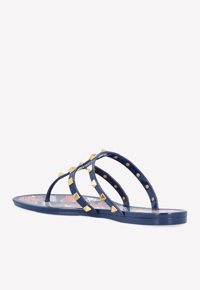 Roman Stud Flat Thong Sandals