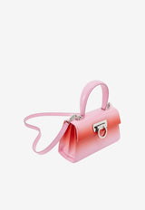 Small Iconic Top Handle Bag in Calf Leather