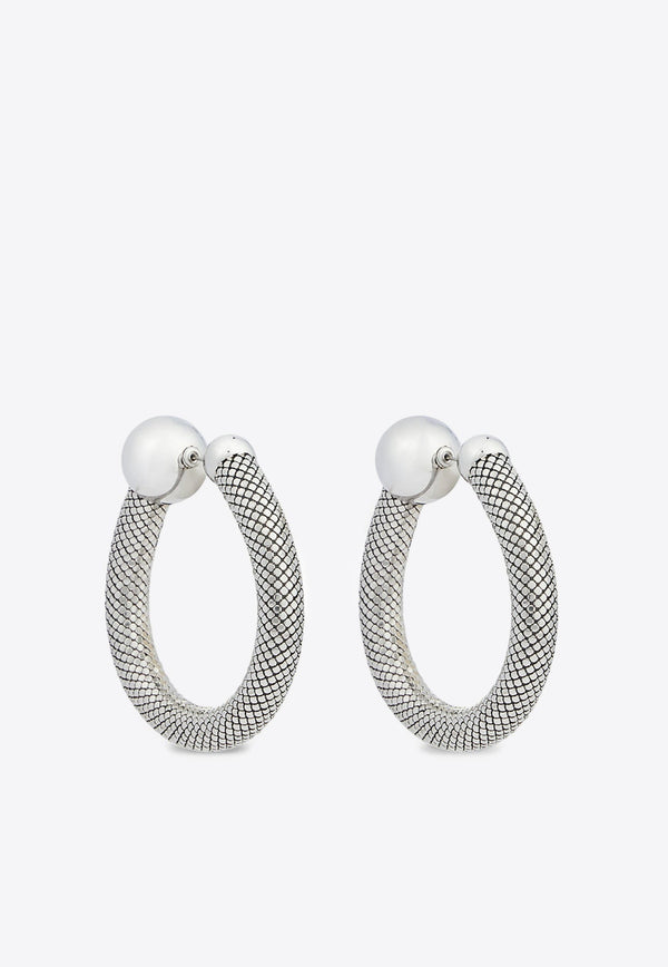 Pixel Tube Hoop Earrings