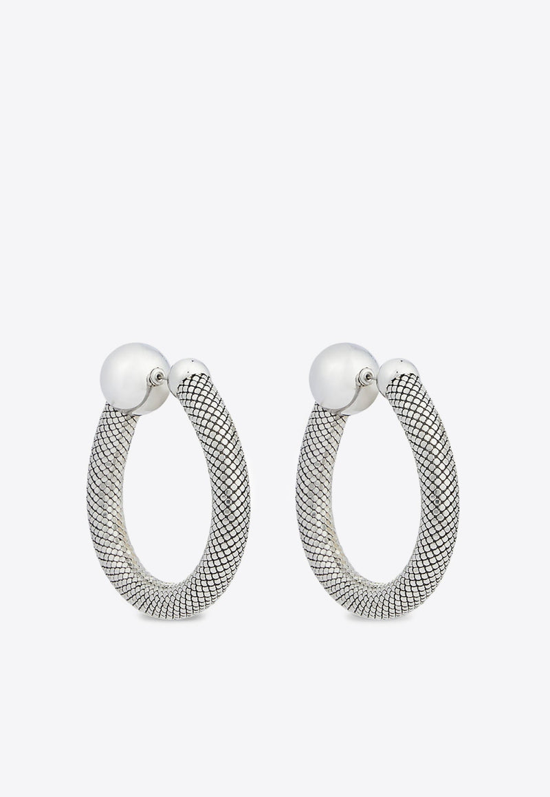 Pixel Tube Hoop Earrings