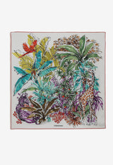 Jungle Print Silk Scarf