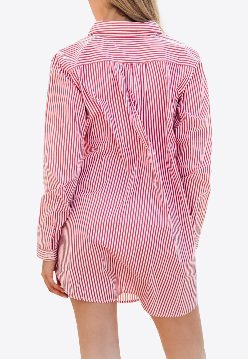 Pascatt Classic Collar Mini Shirt Dress