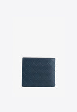 Bi-Fold Intrecciato Wallet in Calf Leather