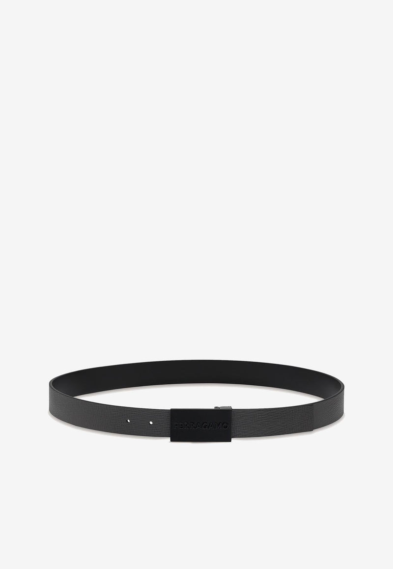 Reversible Logo Leather Belt