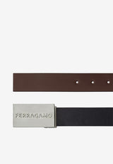 Reversible Logo Leather Belt