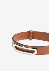 Gancini Leather Bracelet