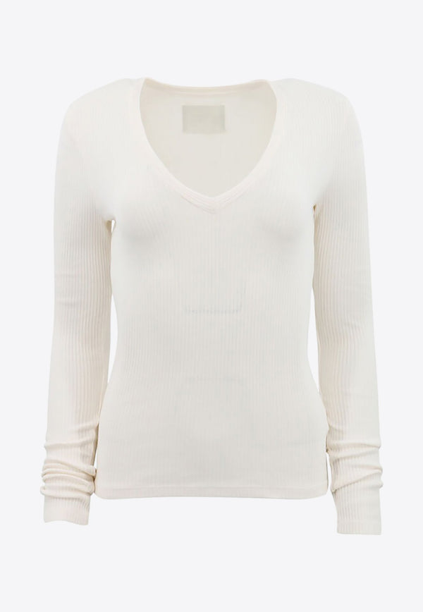 Florence V-neck Ribbed Sweater