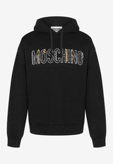 Stitching Logo Hooded Sweatshirt