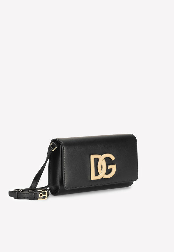 DG Logo Clutch Bag in Calf Leather