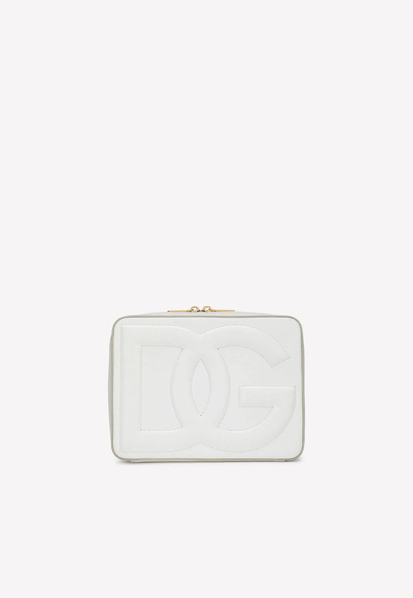 Medium Logo Camera Bag in Calf Leather